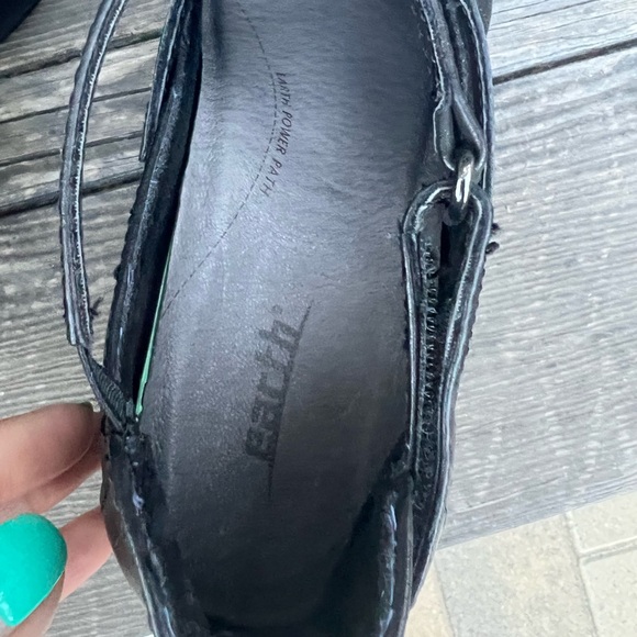 Earth Women's WIDE Black Virtue Leather Mary Jane Pump Size 8D - Picture 6 of 10